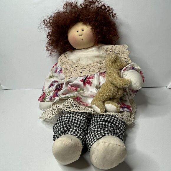 VTG 1998 Little Souls Doll "Corrine" FolkArt/Artist Signed By Gretchen Wilson